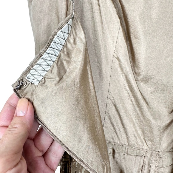 Liancarlo Vintage Beaded Sequin Silk Formal Evening Gown SZ 8 Champagne Gold - Picture 12 of 17